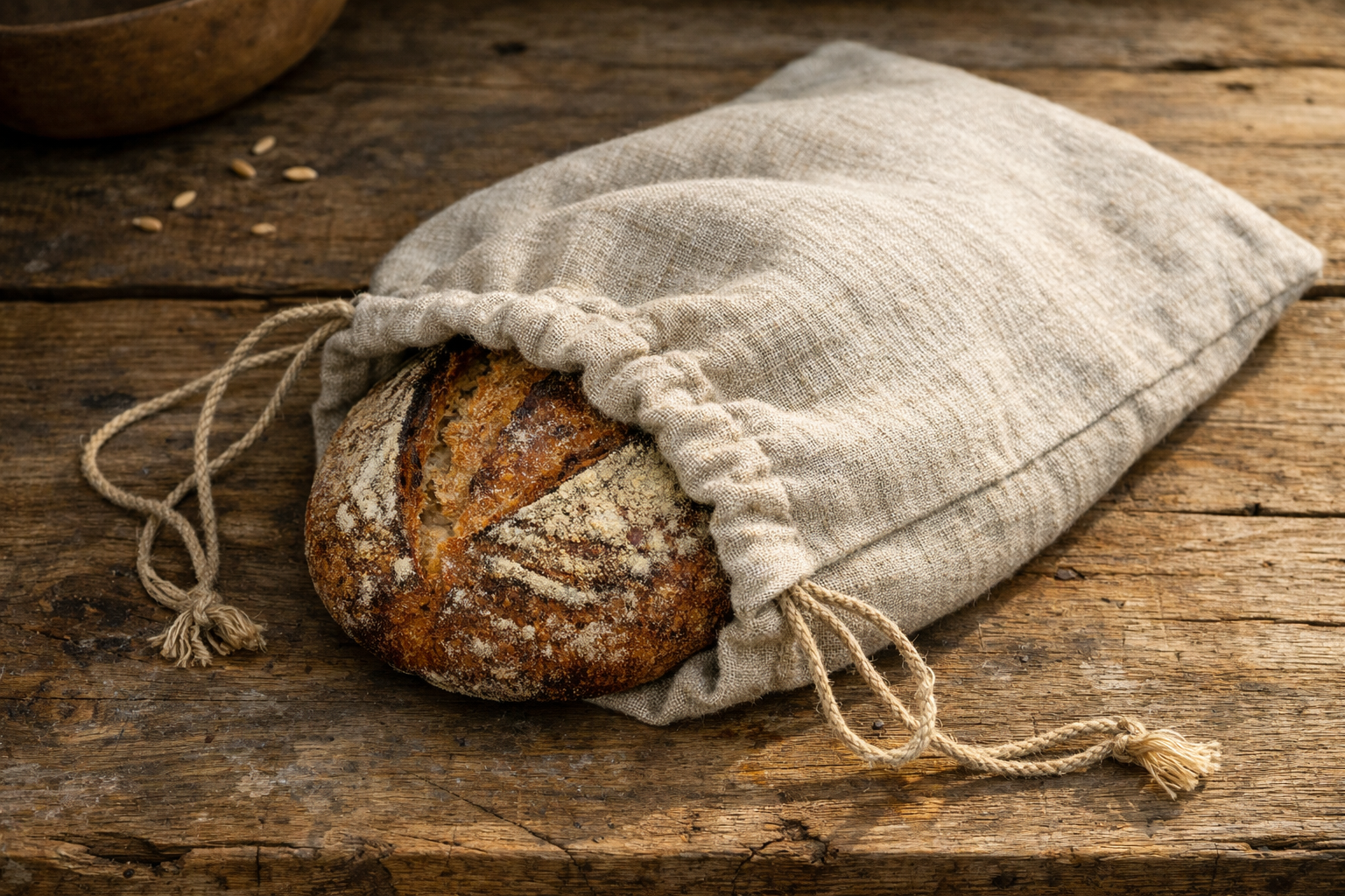 Linen Bread Bags